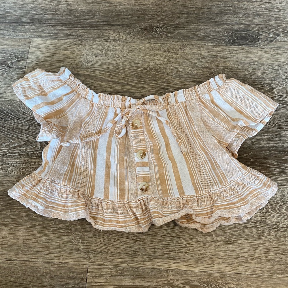 Off the shoulder crop top